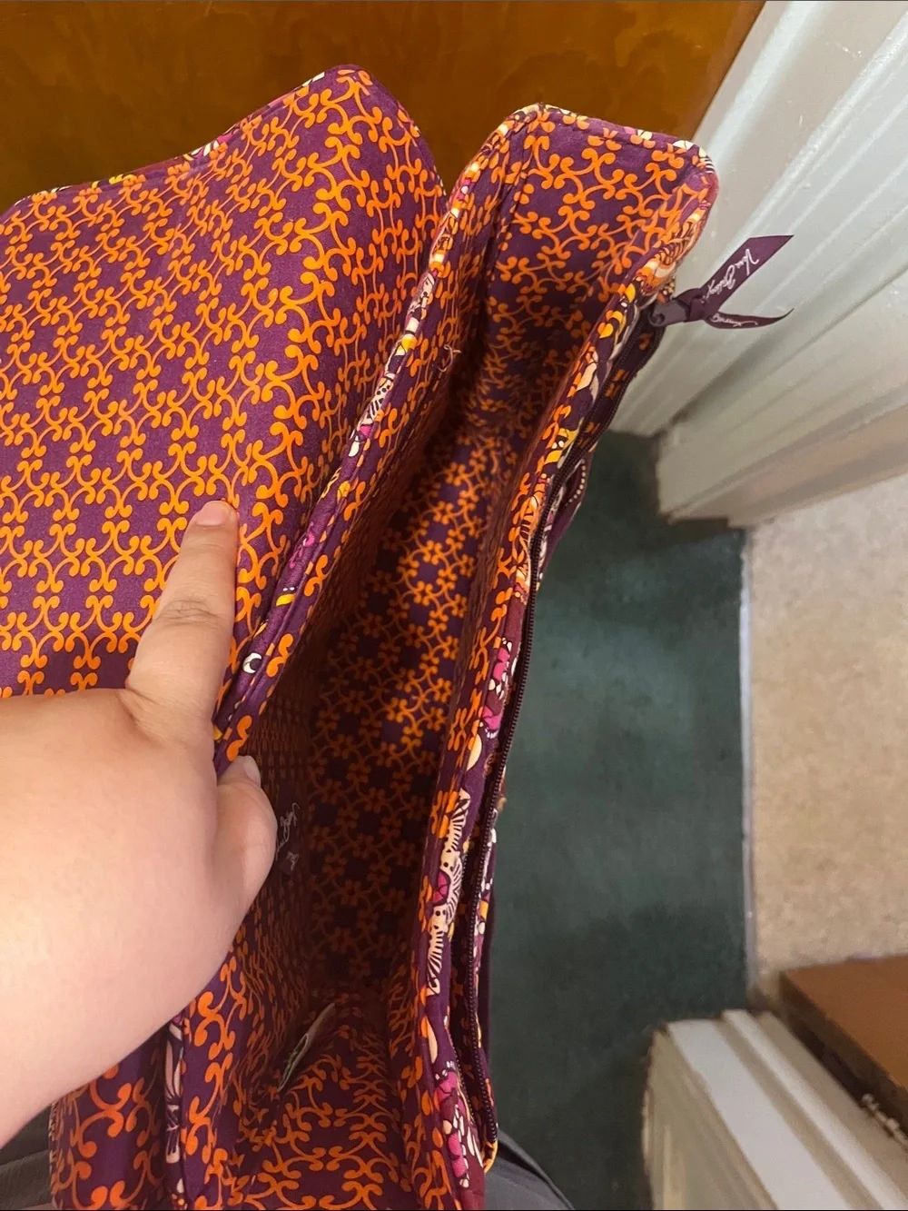 Vera Bradley Safari Sunset Attaché Messenger Bag